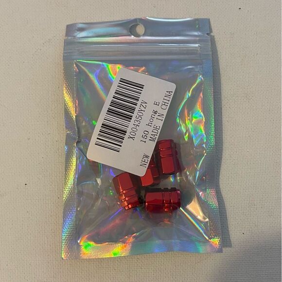 Ford F-150 logo valve Stem caps in Red set of 4 NWT - Picture 4 of 4